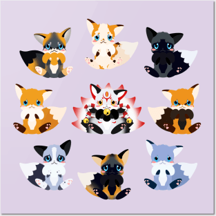 A the foxes Posters and Art